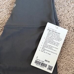 lululemon athletica Graphite Grey Align HR Pant 25"